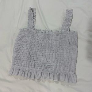 White crop top